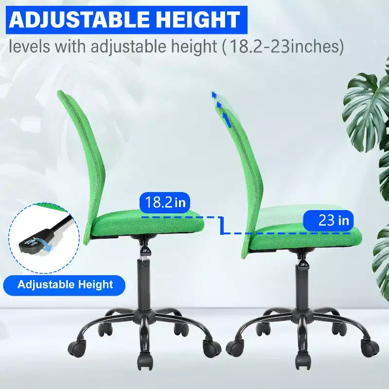 Chaise de bureau en maille Fauteuil de bureau pivotant à roulettes avec soutien lombaire