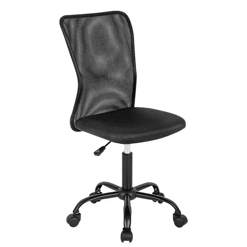 Chaise de bureau en maille Fauteuil de bureau pivotant à roulettes avec soutien lombaire