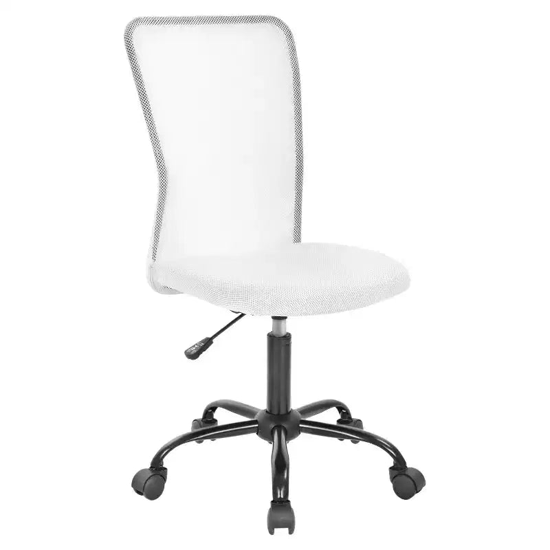 Chaise de bureau en maille Fauteuil de bureau pivotant à roulettes avec soutien lombaire