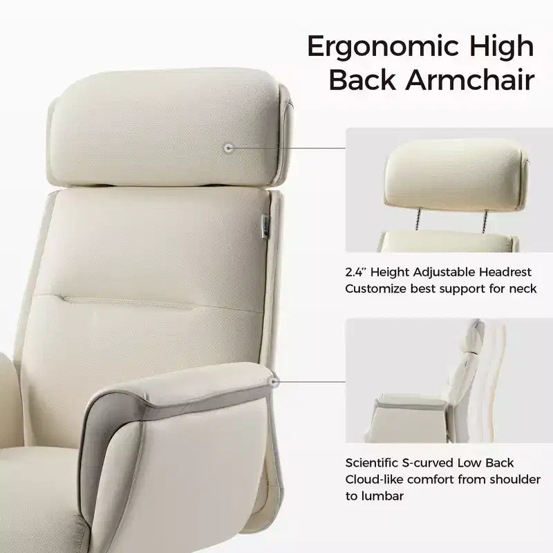 Chaise de bureau de direction en cuir microfibre
