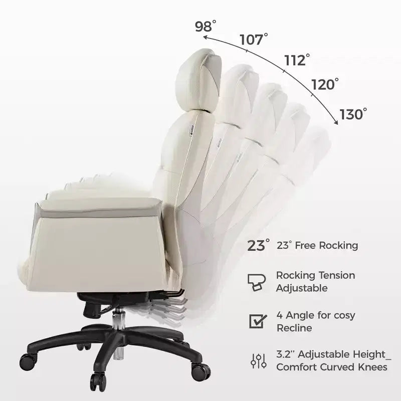 Chaise de bureau de direction en cuir microfibre