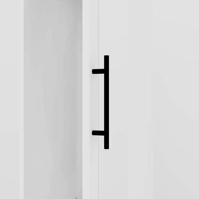 Armoire en bois blanc de 40 cm avec 2 étagères