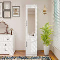 Armoire en bois blanc de 40 cm avec 2 étagères
