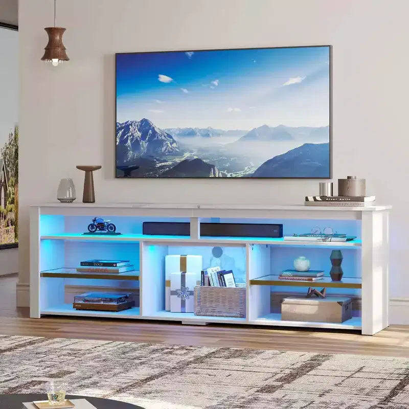Meuble TV LED pour centre de divertissement de jeux
