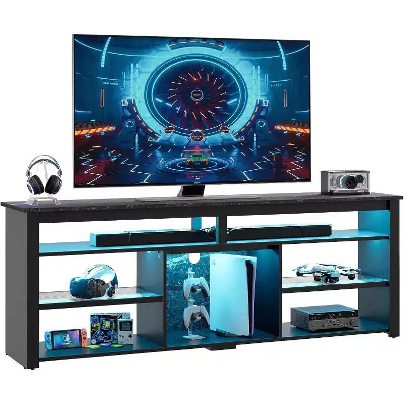 Meuble TV LED pour centre de divertissement de jeux