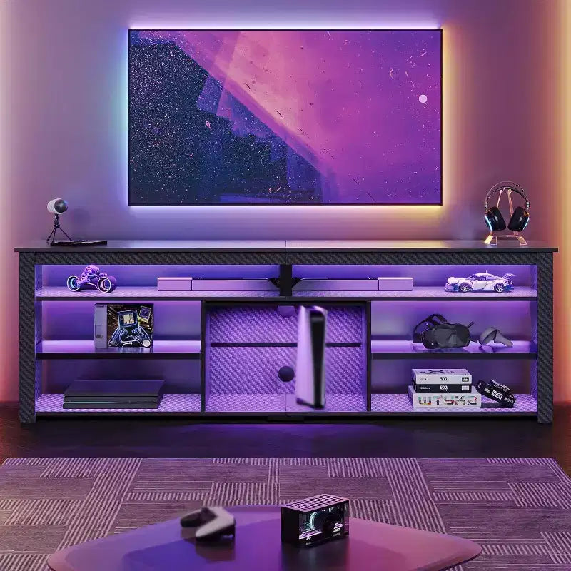 Meuble TV LED pour centre de divertissement de jeux