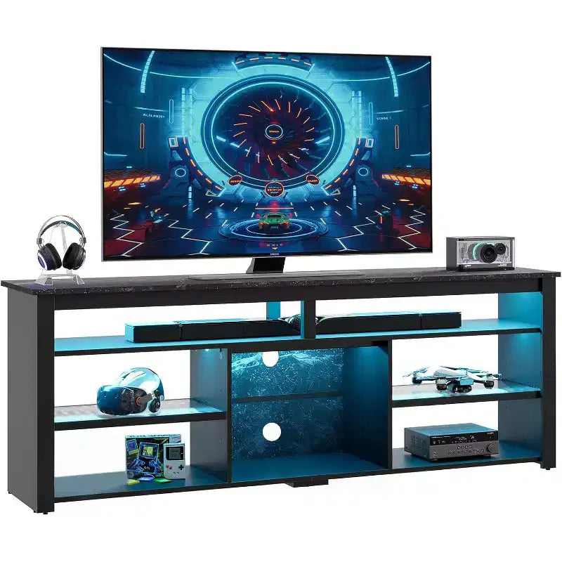 Meuble TV LED pour centre de divertissement de jeux