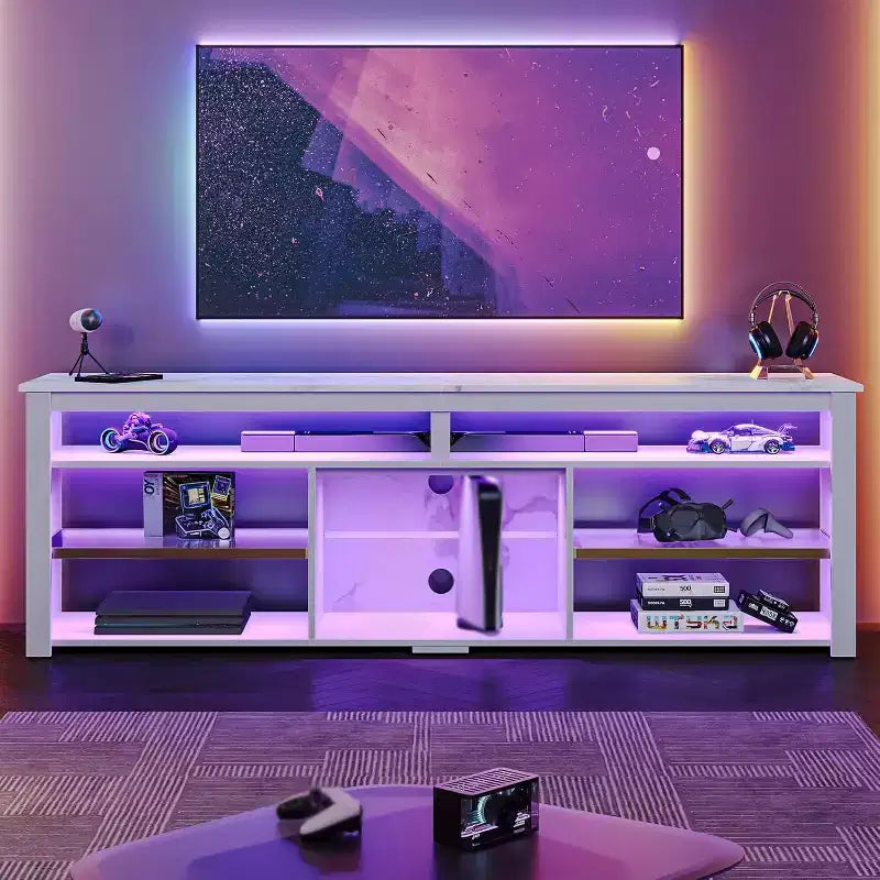 Meuble TV LED pour centre de divertissement de jeux