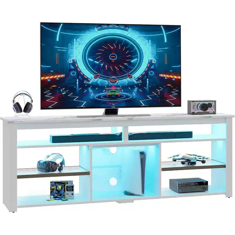 Meuble TV LED pour centre de divertissement de jeux