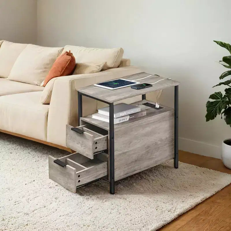 Table de chevet étroite
