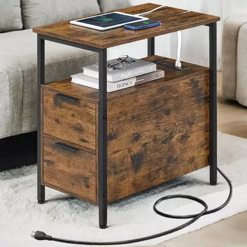 Table de chevet étroite