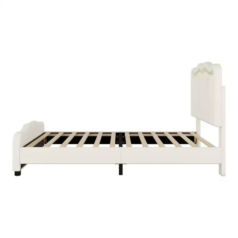 Lit plateforme tapissé de taille simple