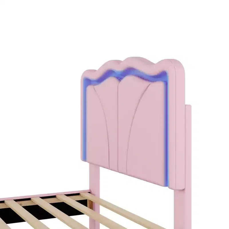Lit plateforme tapissé de taille simple