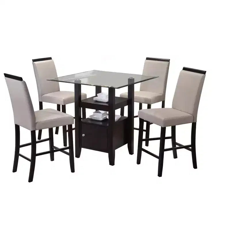 Chaises de comptoir de salle à manger, ensemble de 2
