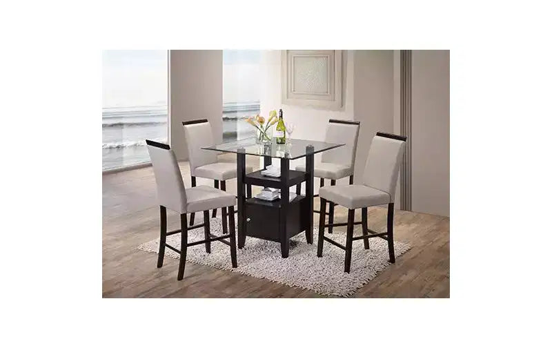 Chaises de comptoir de salle à manger, ensemble de 2