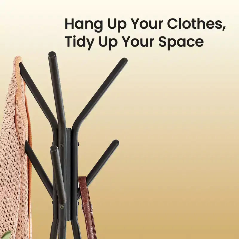 Porte-manteau style industriel avec 2 étagères : Organiseur Robuste et Élégant