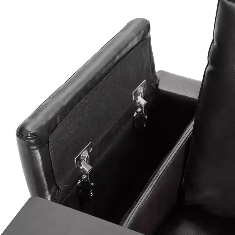 Fauteuil inclinable électrique avec port de chargement USB, 2 porte-gobelets et tablette pivotante à 360°