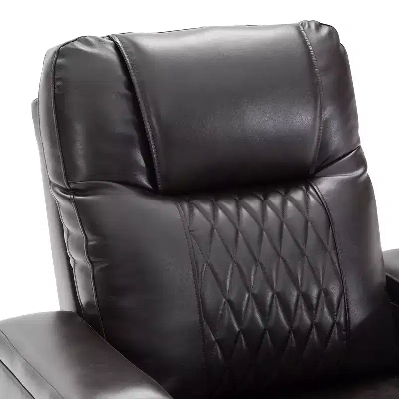 Fauteuil inclinable électrique avec port de chargement USB, 2 porte-gobelets et tablette pivotante à 360°