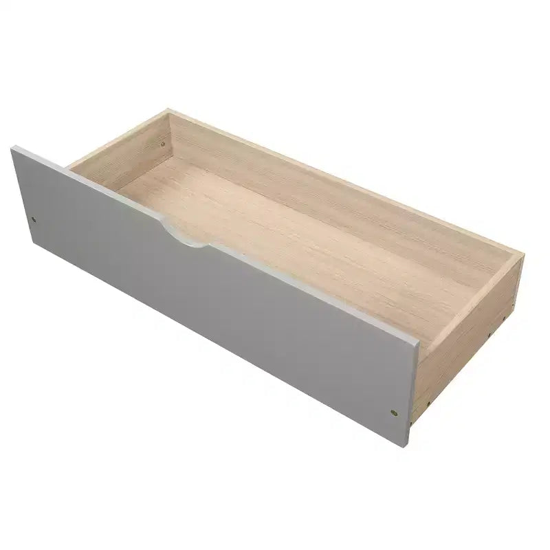 Lit plateforme moderne en bois de taille double