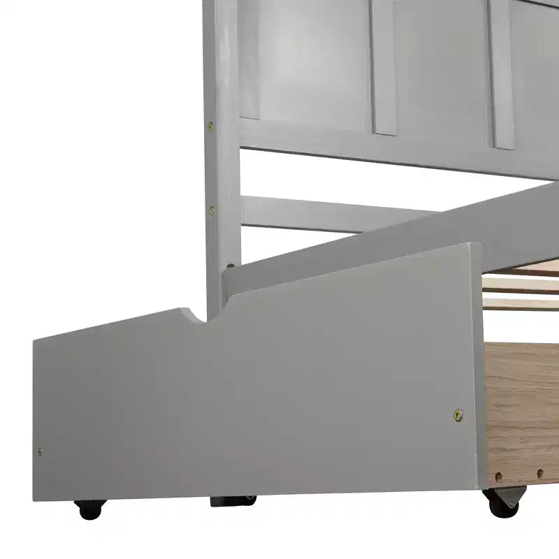 Lit plateforme moderne en bois de taille double