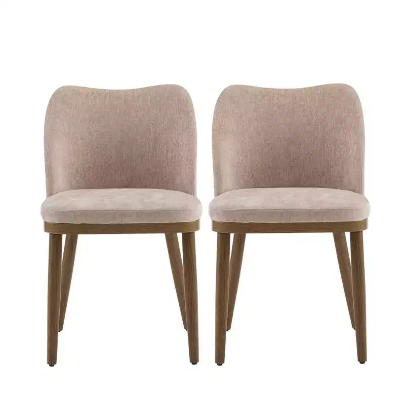 Chaises de salle à manger tapissées (lot de 2)