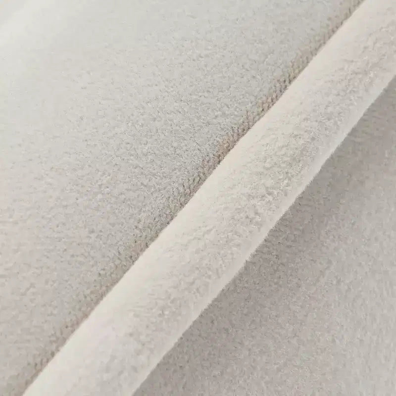 Chaise de salle à manger en velours 1 pièce, blanc cassé