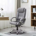 Chaise de bureau de direction en similicuir à dossier haut