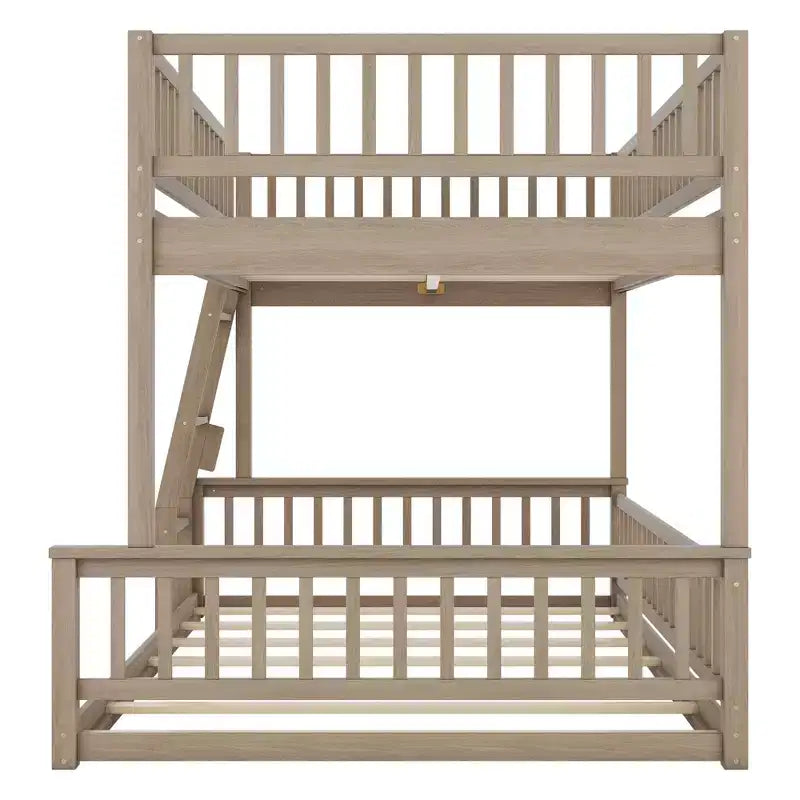 Lit superposé robuste, construction en MDF durable