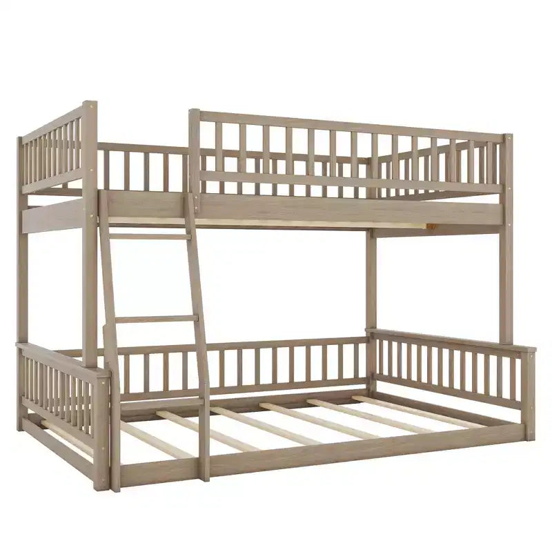 Lit superposé robuste, construction en MDF durable
