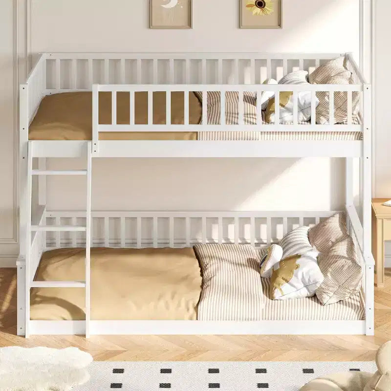 Lit superposé robuste, construction en MDF durable