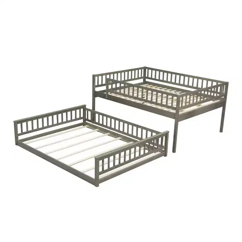 Lit superposé robuste, construction en MDF durable