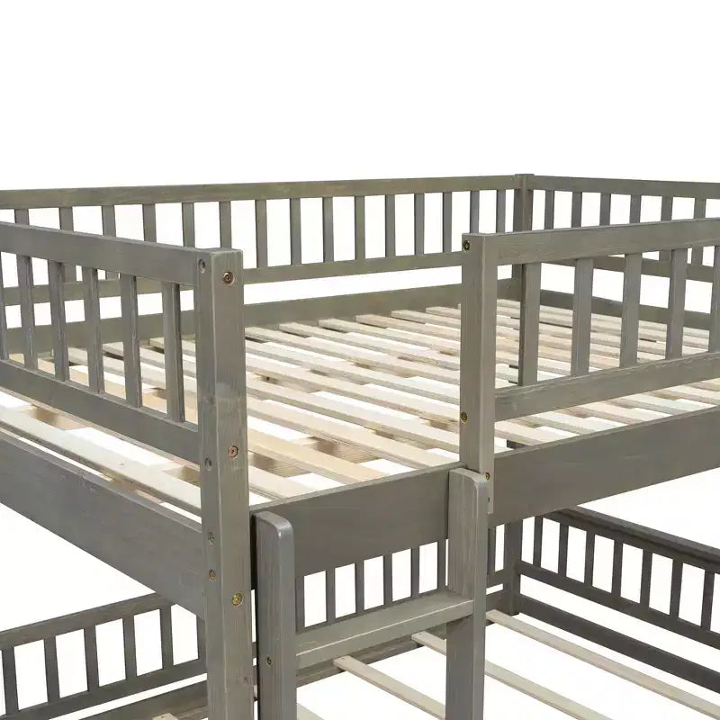 Lit superposé robuste, construction en MDF durable