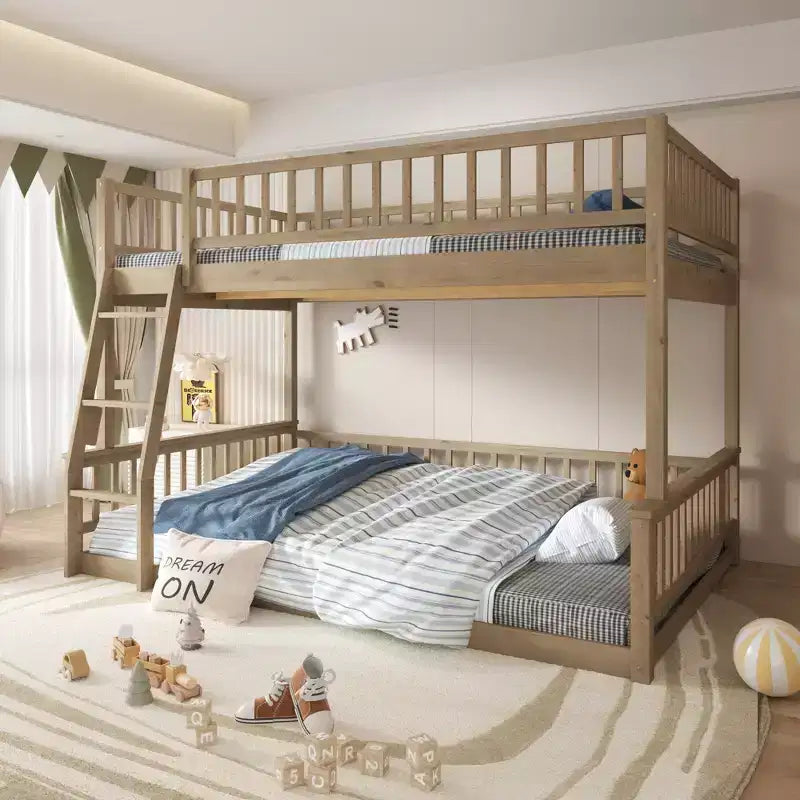 Lit superposé robuste, construction en MDF durable