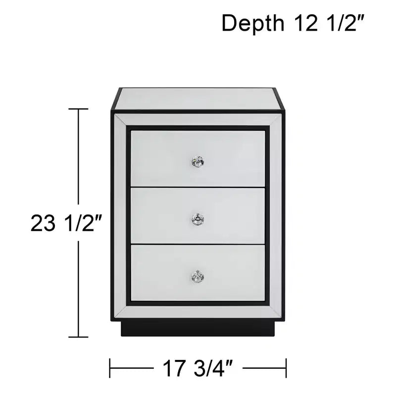 Table d'appoint en verre peint à l'envers, blanc
