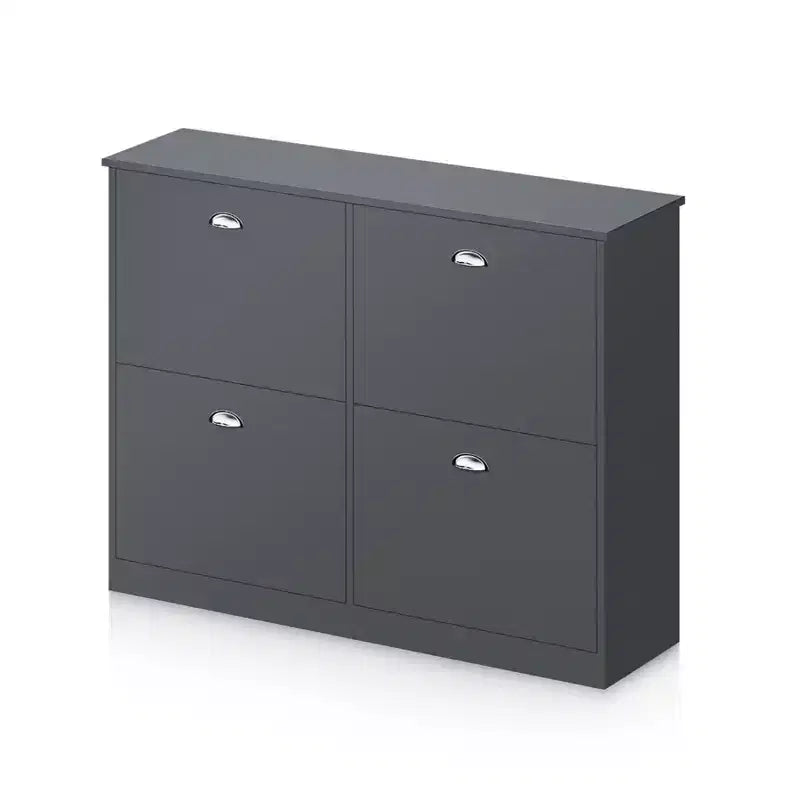 Meuble à chaussures étroit et discret à 4 tiroirs, étagère à chaussures multi-scènes, organisateur de chaussures polyvalent