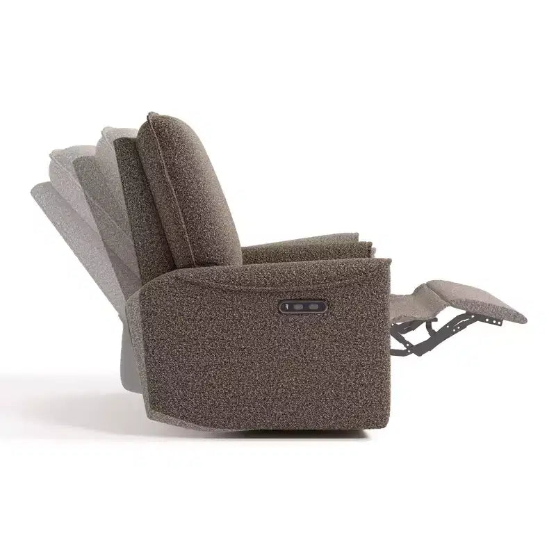 Fauteuil inclinable de luxe pivotant et coulissant avec double port de chargement USB