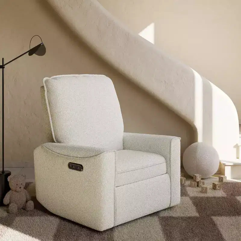 Fauteuil inclinable de luxe pivotant et coulissant avec double port de chargement USB
