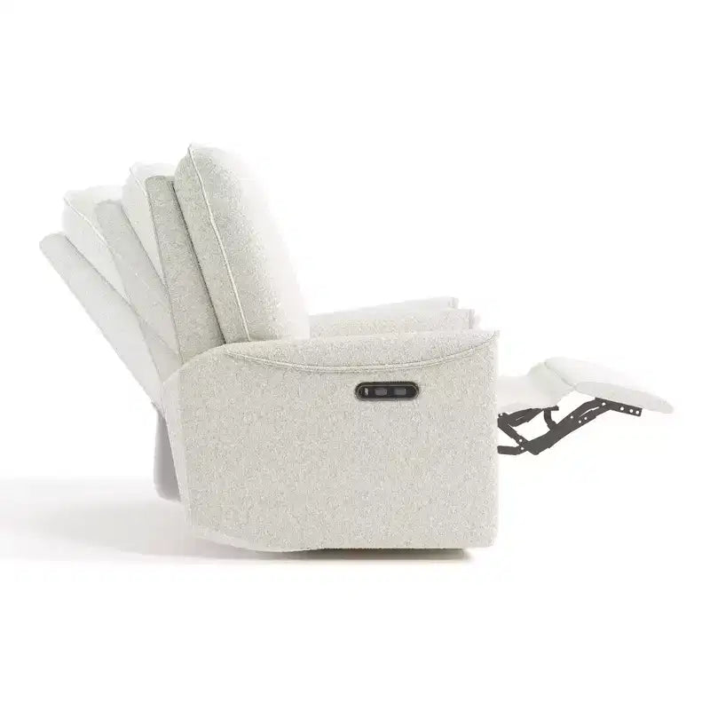 Fauteuil inclinable de luxe pivotant et coulissant avec double port de chargement USB