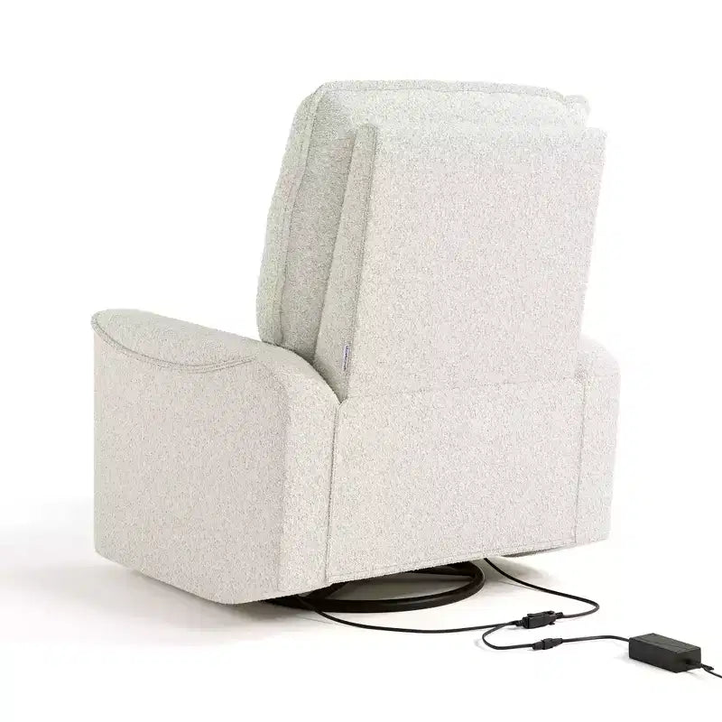 Fauteuil inclinable de luxe pivotant et coulissant avec double port de chargement USB