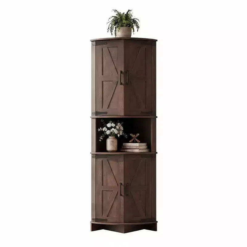 Armoire d'angle pour la cuisine, Meuble de rangement d'angle