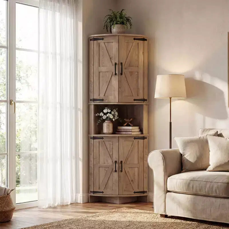 Armoire d'angle pour la cuisine, Meuble de rangement d'angle