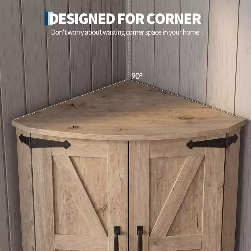 Armoire d'angle pour la cuisine, Meuble de rangement d'angle