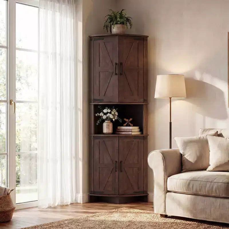 Armoire d'angle pour la cuisine, Meuble de rangement d'angle