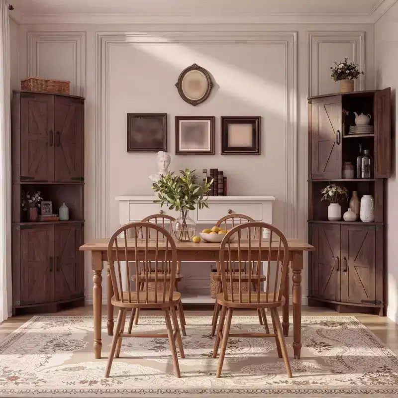 Armoire d'angle pour la cuisine, Meuble de rangement d'angle